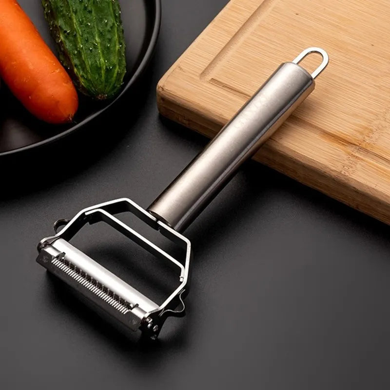 Kitchen Vegetable Peeler Stainless Steel Melon Planer Double-Head Peeler Fruit And Vegetable Peeler